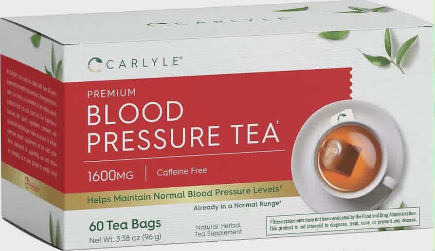 Carlyle Premium Blood Pressure Tea - 1600mg - 60 Tea Bags