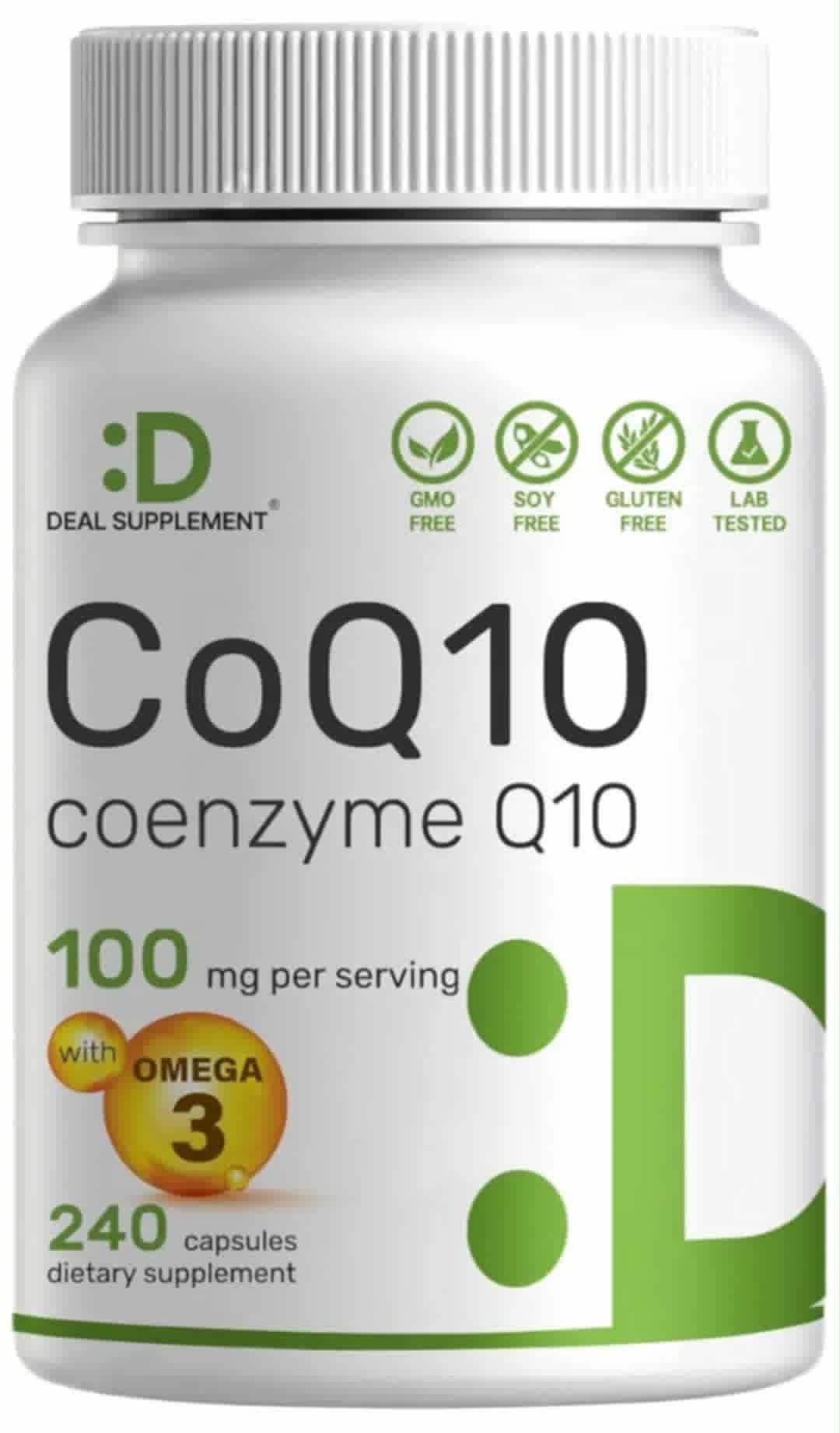 DEAL SUPPLEMENT CoQ10 Coenzyme Q10 - 100 mg - 240 Capsules