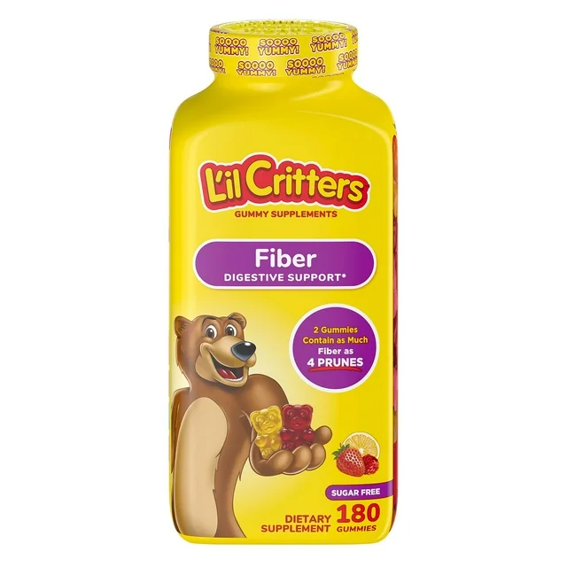 L'il Critters Fiber Gummies, Sugar Free - 180 Count