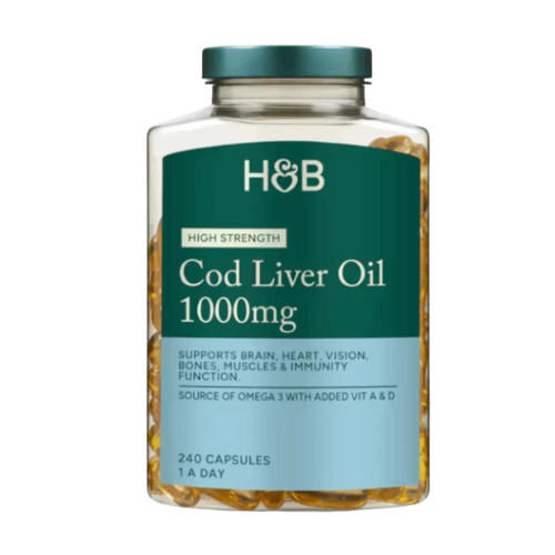 Holland & Barrett Cod Liver Oil - 1000mg - Capsules
