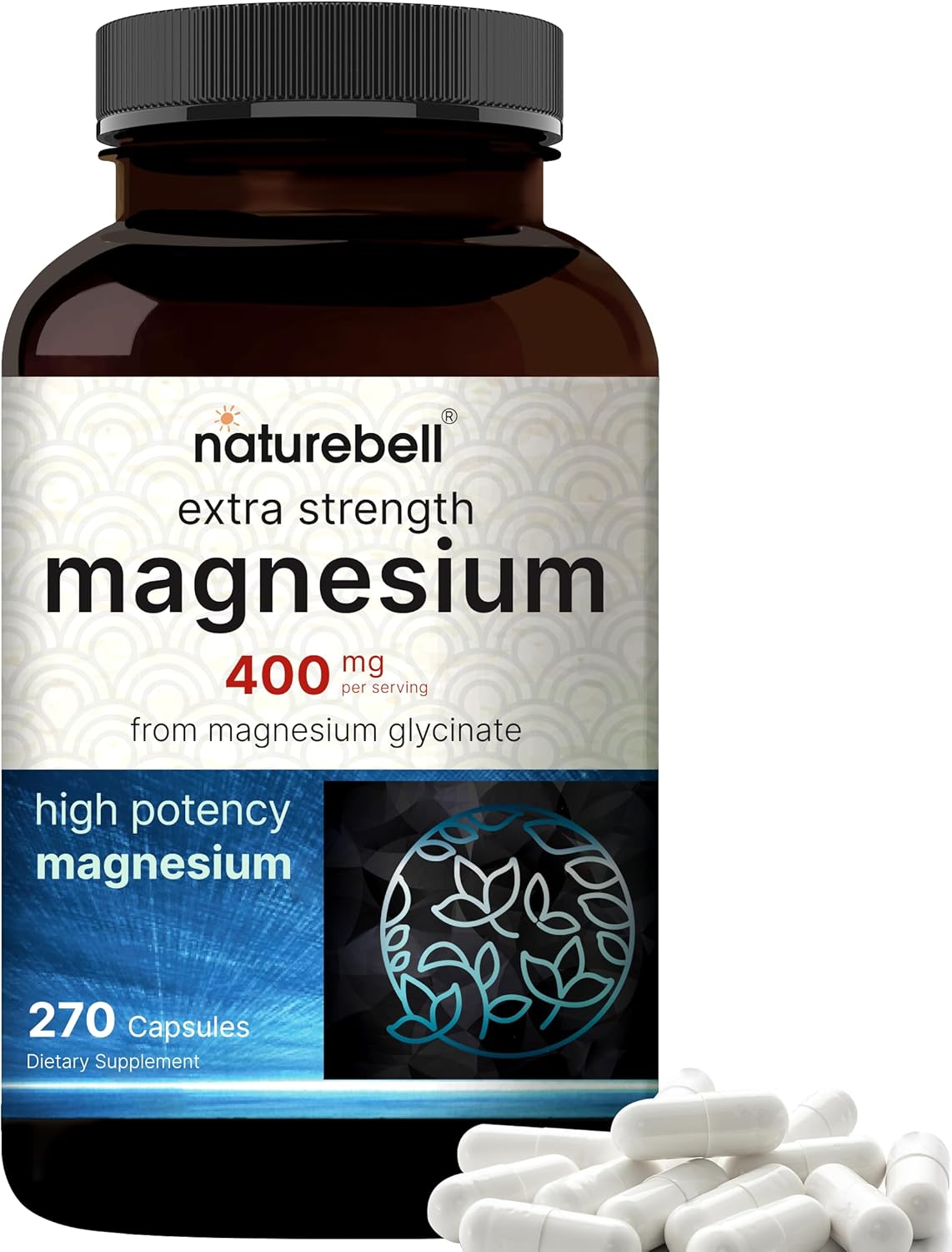 NatureBell Magnesium - 400mg - 270 Capsules