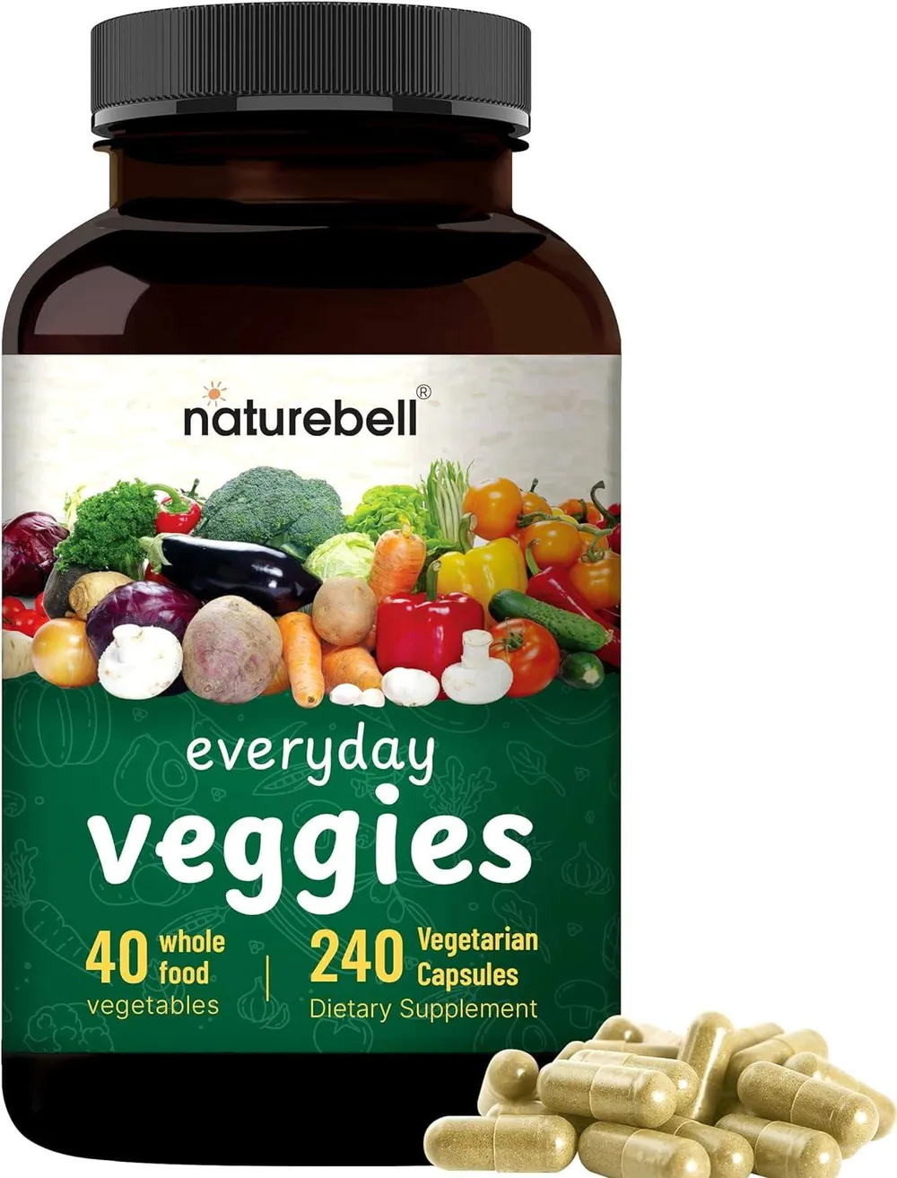NatureBell Everyday Veggies - 240 Capsules