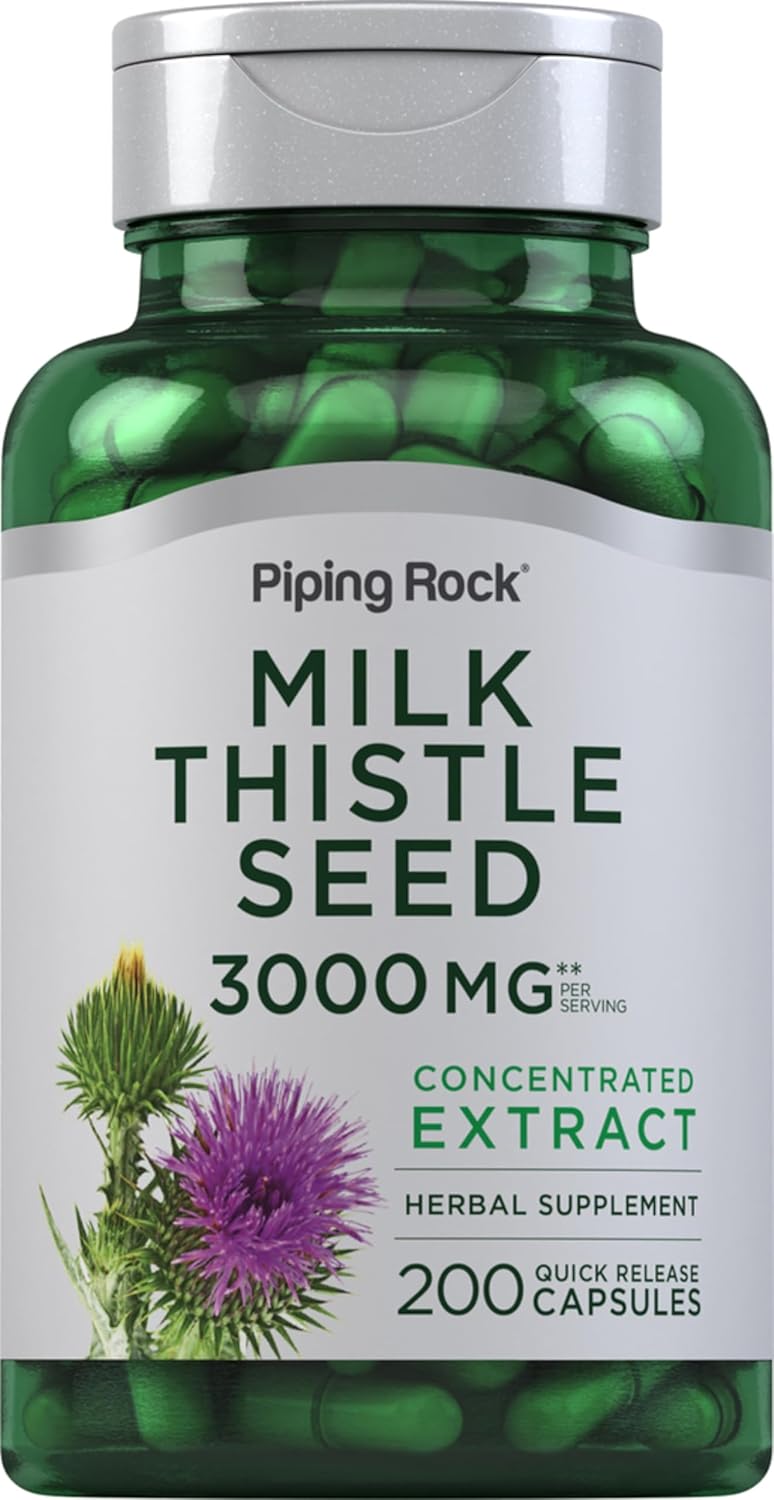 Piping Rock Milk Thistle - 3,000mg - 200 Capsules